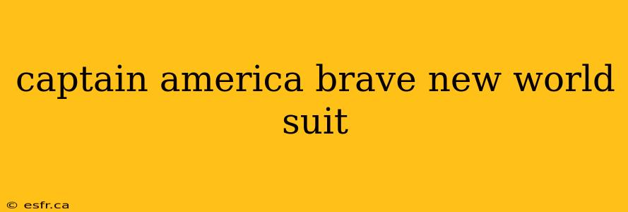 captain america brave new world suit