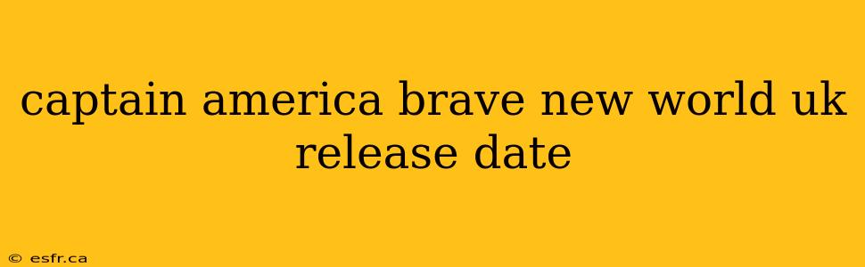 captain america brave new world uk release date