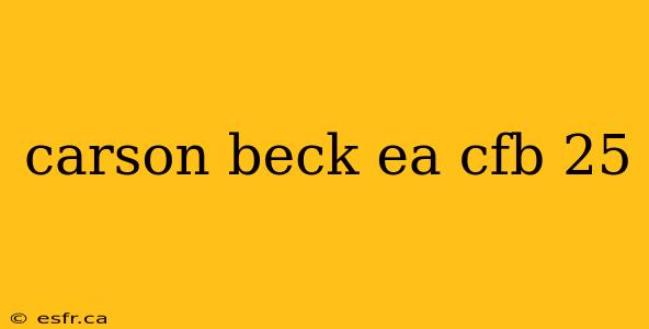 carson beck ea cfb 25