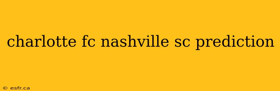 charlotte fc nashville sc prediction