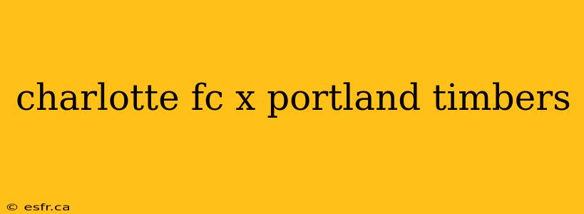 charlotte fc x portland timbers