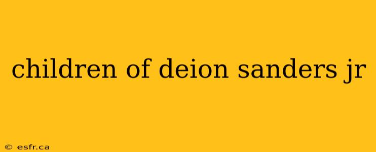 children of deion sanders jr