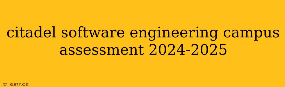 citadel software engineering campus assessment 2024-2025