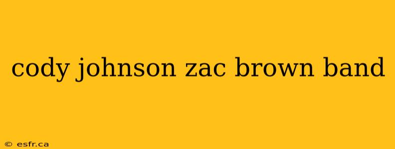 cody johnson zac brown band