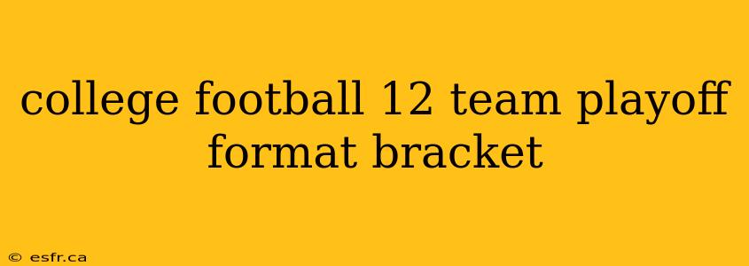 college football 12 team playoff format bracket