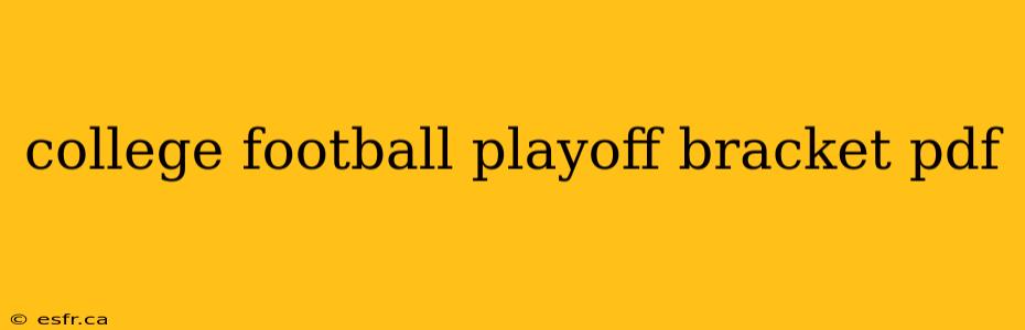 college football playoff bracket pdf