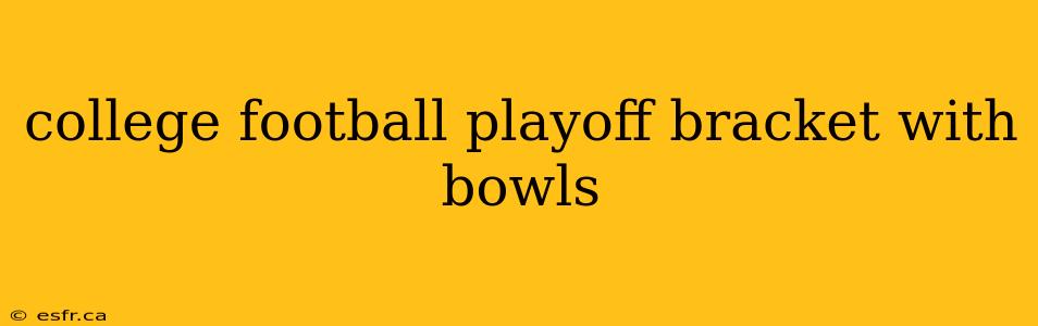 college football playoff bracket with bowls