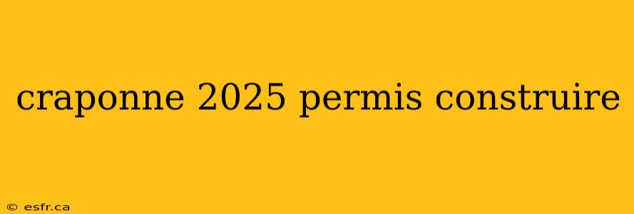 craponne 2025 permis construire