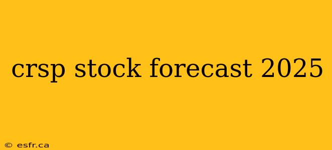 crsp stock forecast 2025