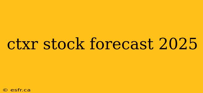 ctxr stock forecast 2025