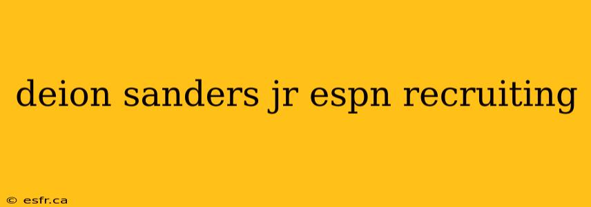 deion sanders jr espn recruiting