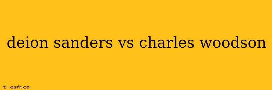 deion sanders vs charles woodson