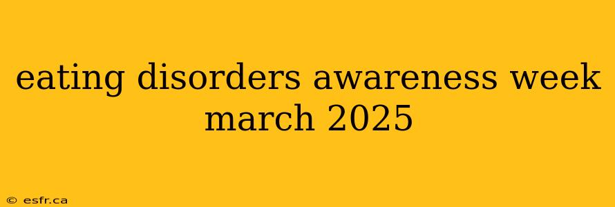 eating disorders awareness week march 2025