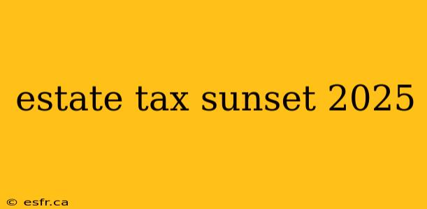 estate tax sunset 2025