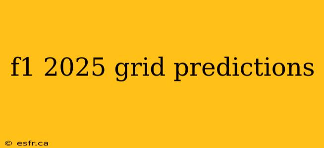 f1 2025 grid predictions