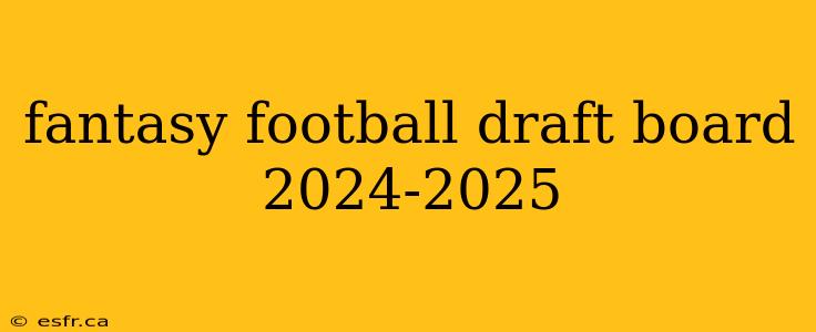 fantasy football draft board 2024-2025