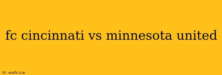 fc cincinnati vs minnesota united