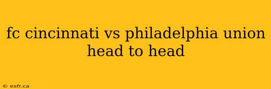 fc cincinnati vs philadelphia union head to head