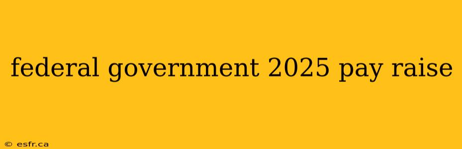 federal government 2025 pay raise