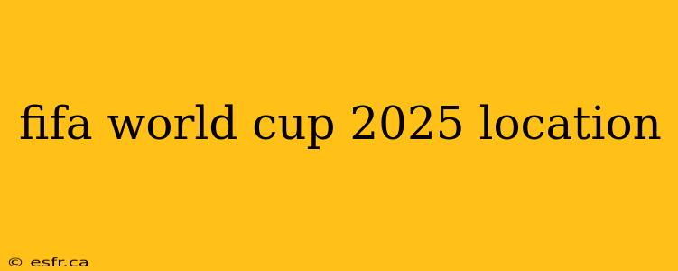 fifa world cup 2025 location