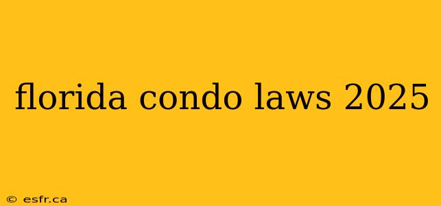 florida condo laws 2025