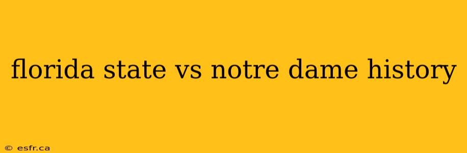 florida state vs notre dame history