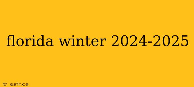 florida winter 2024-2025