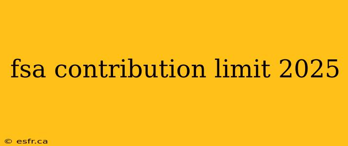 fsa contribution limit 2025