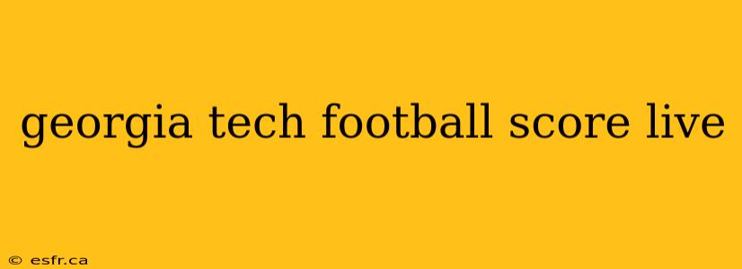 georgia tech football score live