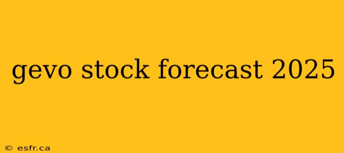 gevo stock forecast 2025