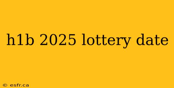 h1b 2025 lottery date