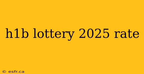 h1b lottery 2025 rate