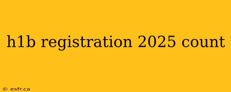 h1b registration 2025 count