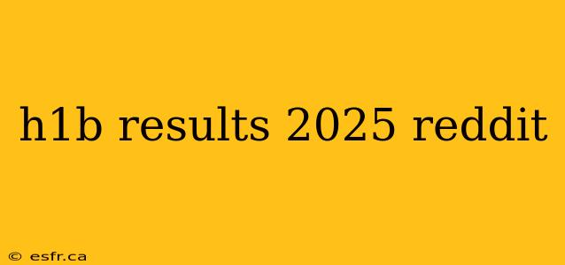 h1b results 2025 reddit