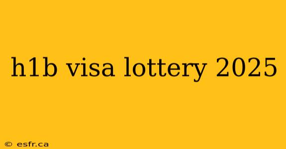 h1b visa lottery 2025