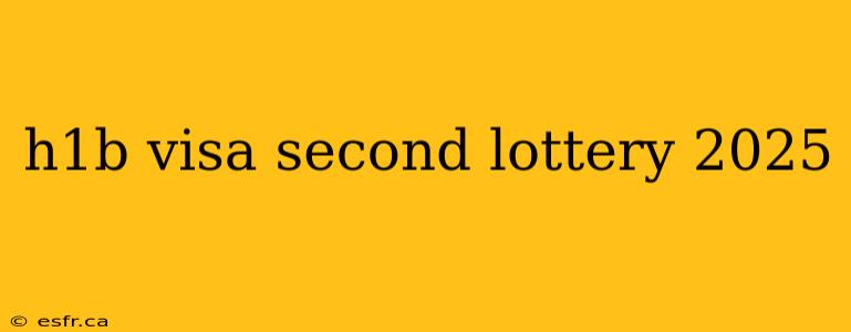 h1b visa second lottery 2025