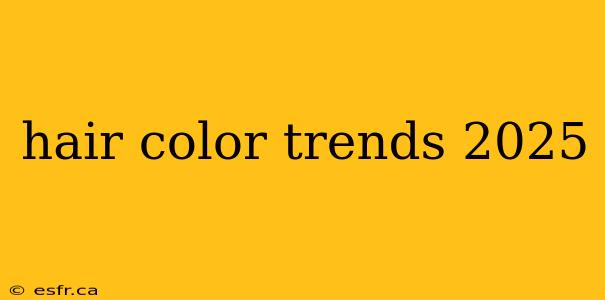 hair color trends 2025