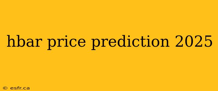 hbar price prediction 2025