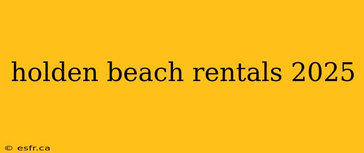 holden beach rentals 2025