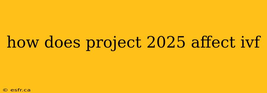 how does project 2025 affect ivf