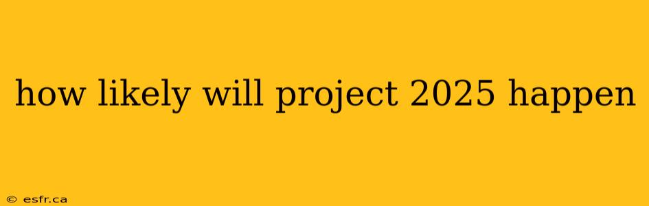 how likely will project 2025 happen