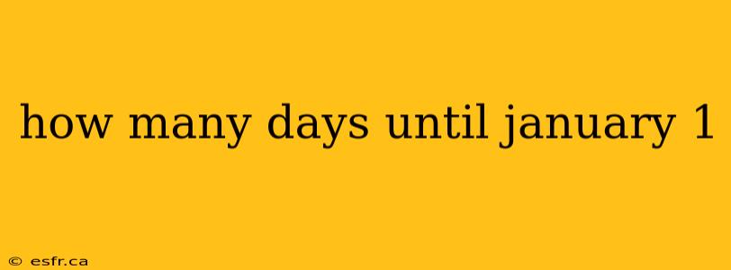 how many days until january 1