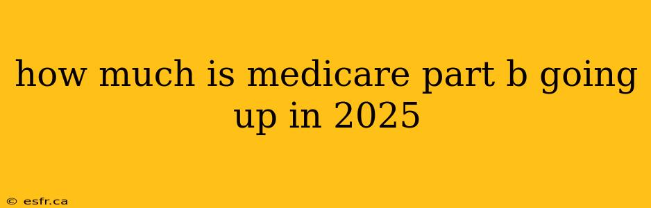 how much is medicare part b going up in 2025