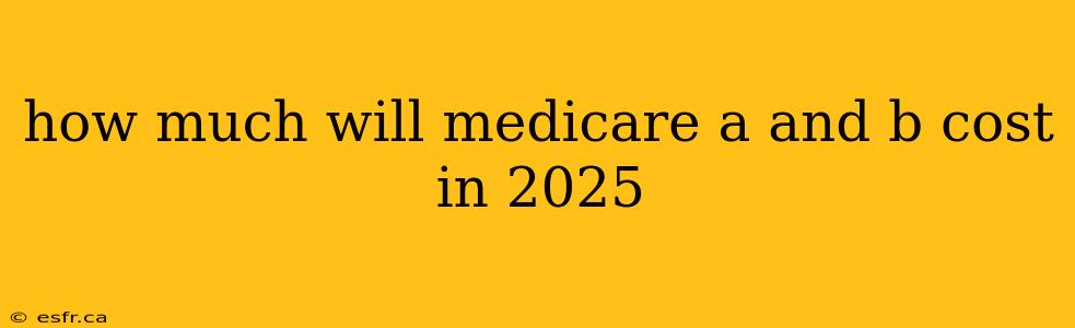 how much will medicare a and b cost in 2025