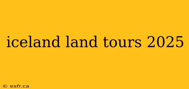 iceland land tours 2025