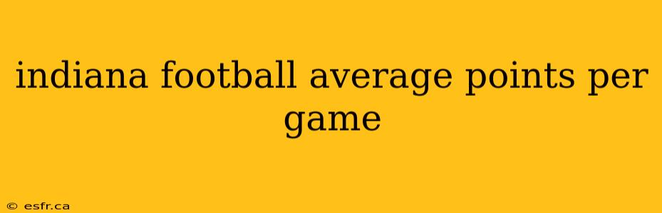 indiana football average points per game