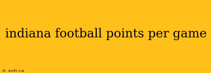 indiana football points per game