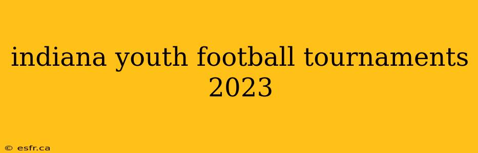 indiana youth football tournaments 2023