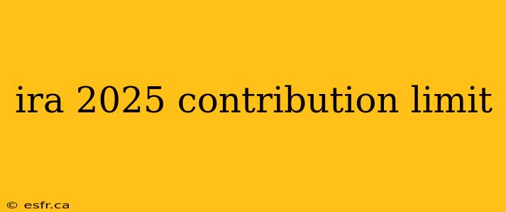 ira 2025 contribution limit