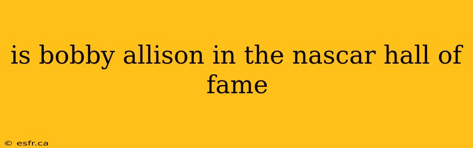 is bobby allison in the nascar hall of fame